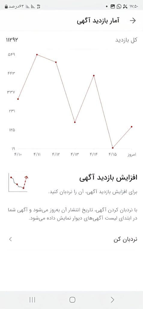 نمونه کار تبلیغات بنری دیوار